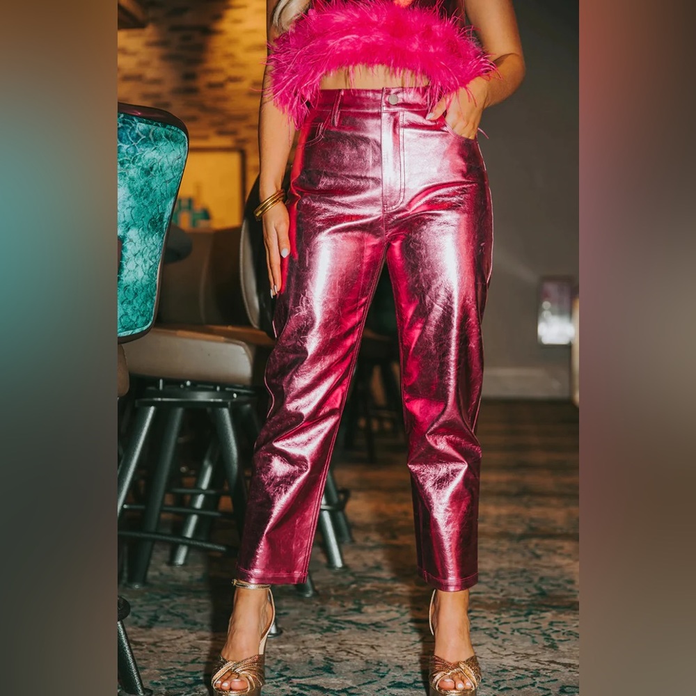 Buddy Love Metallic Travolta Pants | Cotton Candy | Size 29